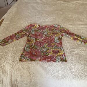 Boston Proper  pull over top - 3/4 sleeve - size S